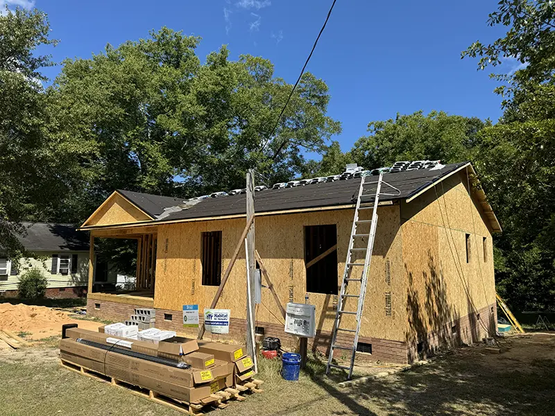 Habitat for Humanity Roofing volunteer