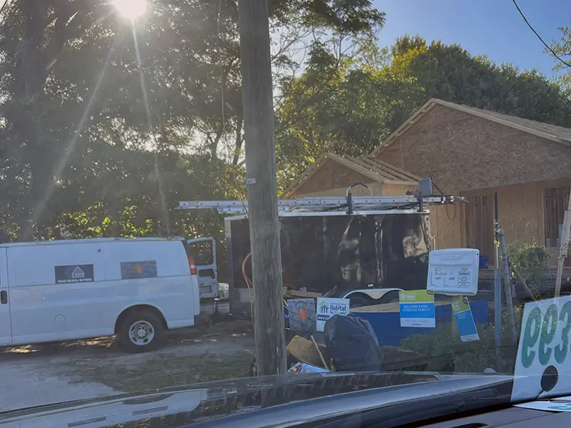 Habitat for Humanity Roofing volunteer