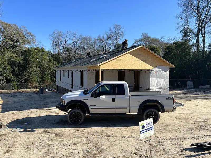 Habitat for Humanity Roofing volunteer